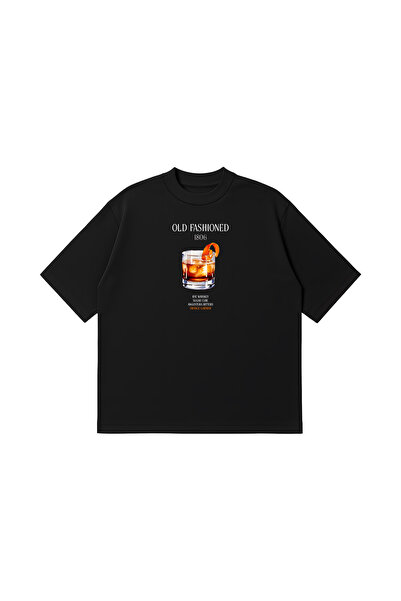 PURE POWER Old Fashioned Cocktail Boxy Fit Oversized Unisex 100% Cotton Pack ...