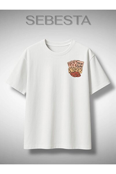 Sebesta Fashion Feelin’ Lucky Printed Premium Oversized T-Shirt