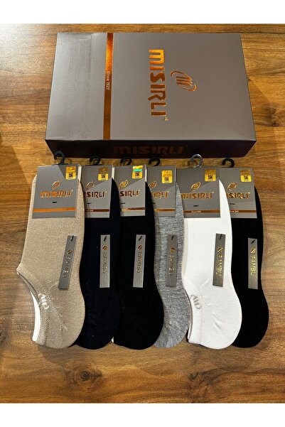 Mısırlı Men's Bamboo Breathable Invisible Socks Stitch-Free Men's Sneakers In...