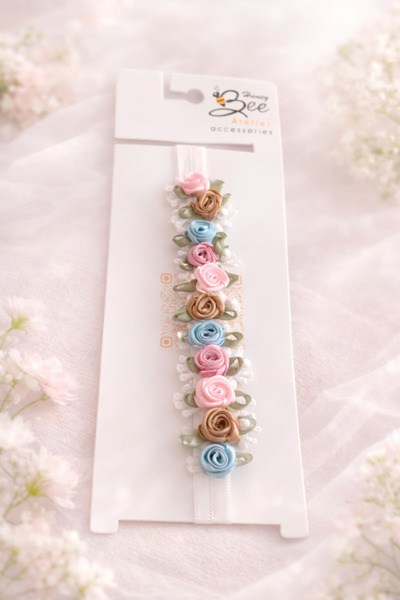 Honeybeeatelier Flowered Hair Band