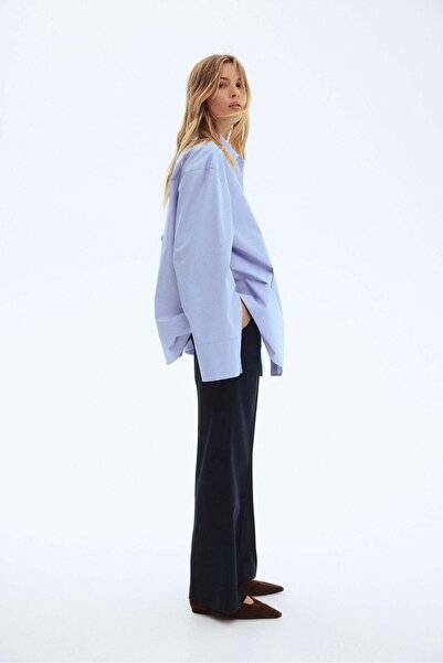 H&M Flared belted trousers