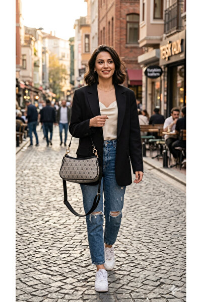 RMY MODA Monogram Baget Ve Crossbody Bag