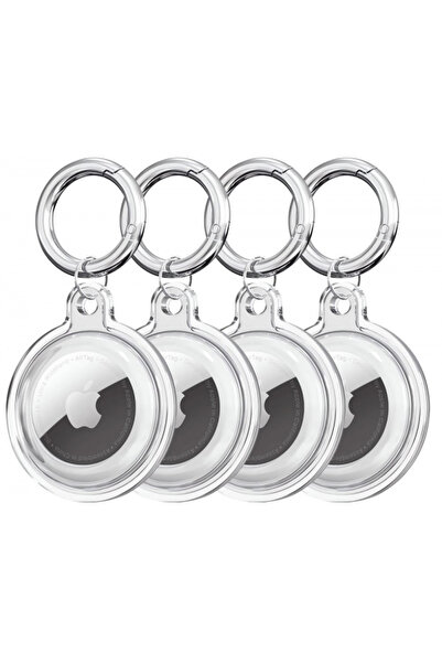 Tech-Protect Θήκη Icon για Apple AirTag, Σετ 4 τεμαχίων, Διαφανής