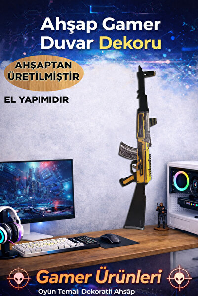 Empressco Ahşap Csgo AK-47 Yakıt Enjektörü / fuel injector Skin Kaplamalı Las...