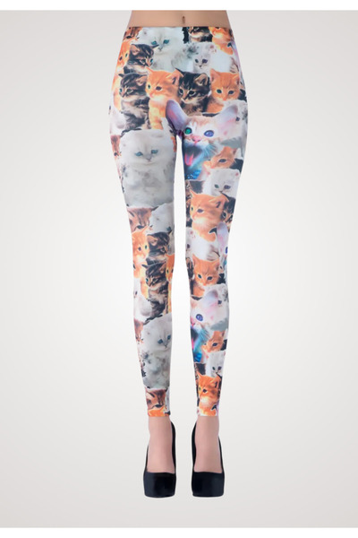 Penti Kitten Print Leggings – Multicolor, comfortable and playful
