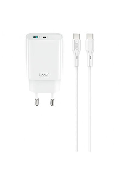 XO Design Incarcator Retea Cu Cablu USB-C CE30, 30W, 3A, 1 x USB-A - 1 x USB-...