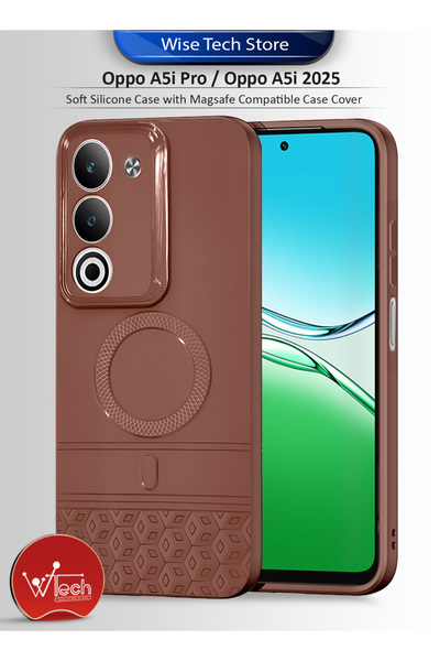 Wtech Oppo A5i Pro / Oppo A5i 2025 Soft Silicone Case with Magsafe Compatible...