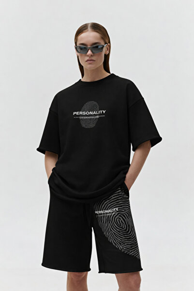 CLASSY.MODA طقم شورت تي شيرت رجالي مطبوع صيفي مريح ومقاس كبير ومزيج رياضي يوم...
