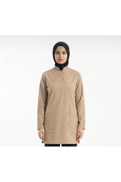 nutrix uniforma طقم زي التمريض والأطباء باللون البيج الناعم قماش قابل للتمدد ...