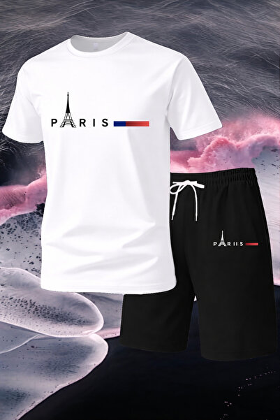 CLASSY.MODA Men's Printed T-Shirt Shorts Set Summer Comfortable Fit Oversized...