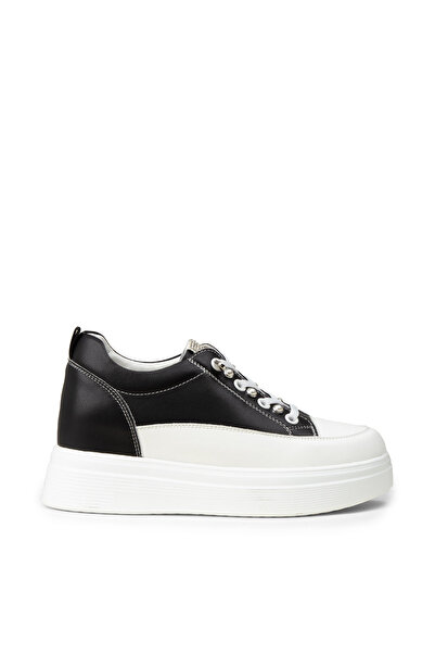 Deery Women's Hidden Heel Black Sneakers Shoes