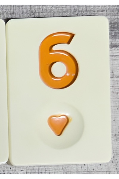 ESER 1 adet okey taşı- yapboz hediye sarı 6