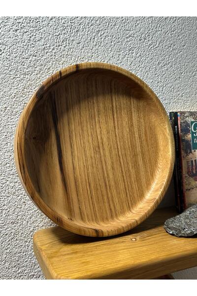 Carveni Natural Wooden Bowl |   27 cm Diameter – 4 cm Height |   Presentation, Service and Decoration