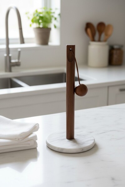 Suo Home Suport pentru prosoape din hârtie de marmură Rustica