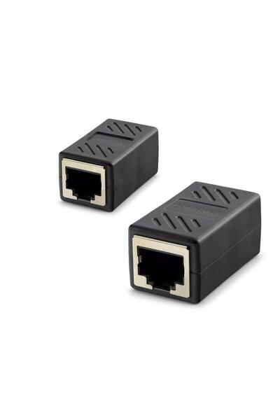 Epilons Rj45 Female to Female Extension Adapter - Black Hdx5066 Zenvia-Tg4356