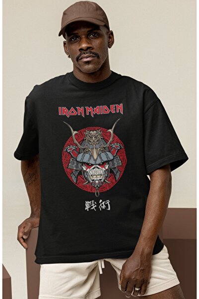 SEVBANO Design Iron Maiden Rock Metal Music Band Printed Unisex Oversized T-S...