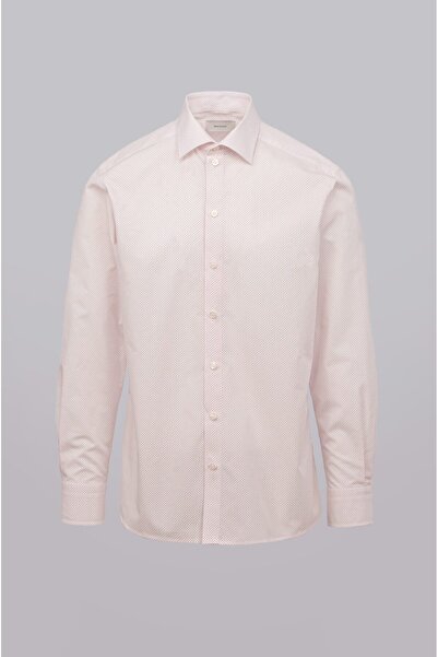 Braiconf Ion White Cotton Shirt With Red Polka Dot