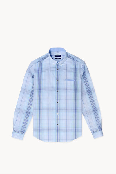 Braiconf Casual tailored shirt with checkered print Multicolor