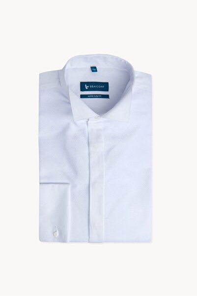 Braiconf Tailored ceremony shirt with extra-fitted print Multicolor
