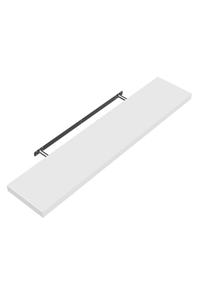 Casaria Wall Shelf, 90 x 23 x 3.8 cm, MDF, With Bracket, White