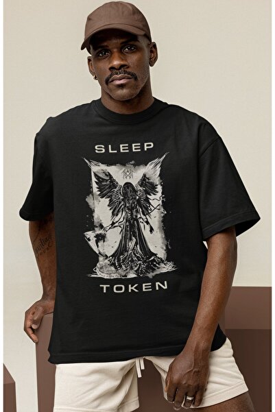 SEVBANO Dizajn Sleep Token Rock Metal Muzički Bend Tiskana Unisex Oversize Ma...