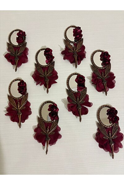 Rüyam Melek Figürlü Ayna Lazer Gül Detaylı Kişiye Özel Nikah-Nişan-Söz-Kına H...