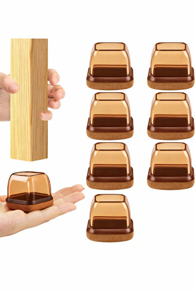 btm home 4’lü Keçeli Mobilya Ayağı Koruyucu Silikon – Kaydırmaz ve Çizilmez S...