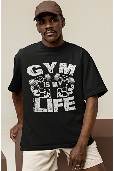 SEVBANO Design Gym Is My Life Fitness Bodybuilding Sportsman Gym Printed Unis...