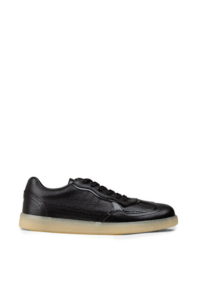 Deery Women's Black Genuine Leather Sneaker Shoes