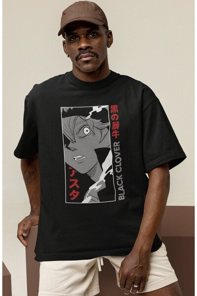 SEVBANO Design Black Clover Anime Printed Unisex Oversized T-Shirt