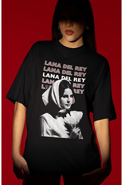 SEVBANO تي شيرت بتصميم لانا ديل ري سينغور مطبوع للجنسين مقاس كبير