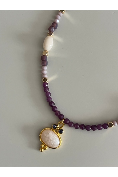 tones official قلادة فيل بـ مرصّع بالأحجار قطرات عين طبيعية