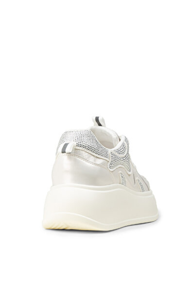 Deery Kadın Beyaz Taş Detaylı Platform Sneaker