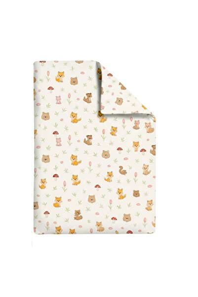 BebeNou Πάπλωμα Ranforce Βαμβάκι με σχέδιο Forest για κρεβάτι 2-8 / 2-12 ετών...