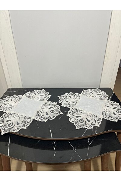 BRL ÇEYİZ HOME French Lace Laced Luxury Zigon Coffee Table Cover