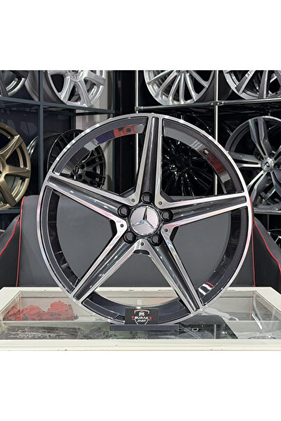 AGT 19 İNÇ 5X112 TİTAN DİAMOND ÖN ARKA MERCEDES C180 C200 AMG JANT MODELİ (4A...