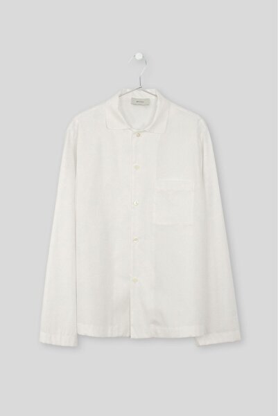 Braiconf Cotton pajama shirt White