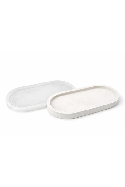 Helis Craft Oval Tepsi Silikon Kalıp – Taş Tozu, Jesmonite ve Epoksi Uyumlu D...