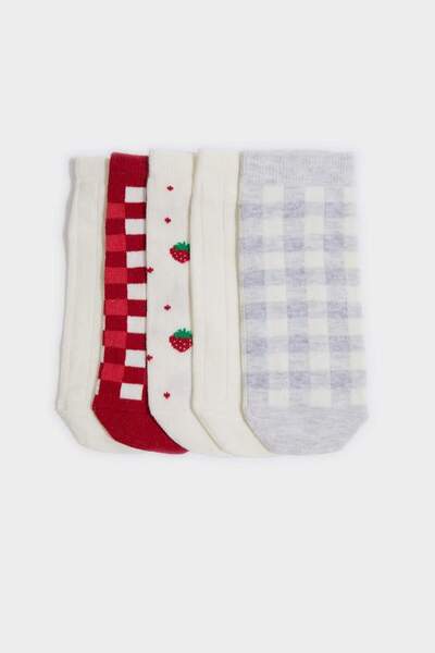 DeFacto Дамски комплект от 5 чифта памучни чорапи G3572AXNS