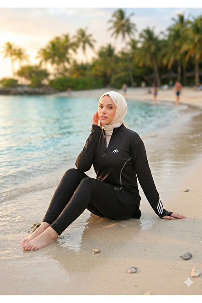 Ryzi Moda Women's Hijab Swimsuit Scuba Fabric Model Jogger Pants