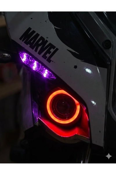 MotoFolyocum Bajaj Pulsar RS200 Park Ledi Far Filmi Folyo Sağ Sol