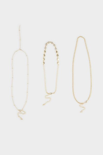 DeFacto Women's 3-Piece Necklace H1744Axns