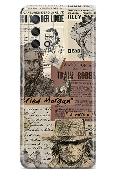 FLAMENKO حافظة هاتف شفافة متوافقة مع هاتف اوبو A74 ويسترن منقوش