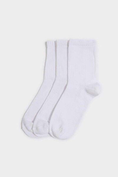 DeFacto Комплект от 3 дълги памучни чорапи за момчета H2796A8NS