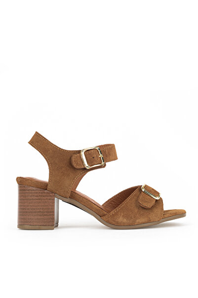 Ziya Жіночі босоніжки на підборах з натуральної шкіри 1611050Z8416 коричневог...