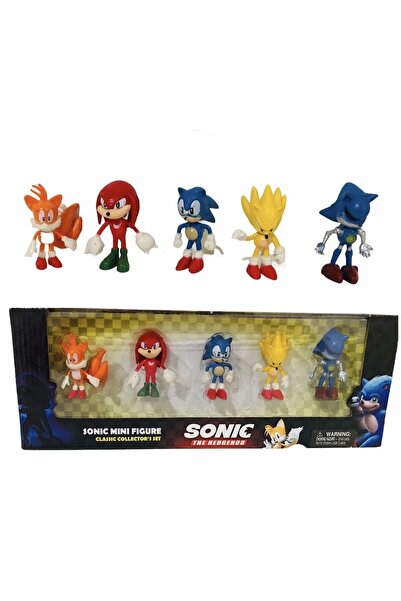 Empressco Super Sonic 5 Li Mini Figürleri Set Süper Sonicler