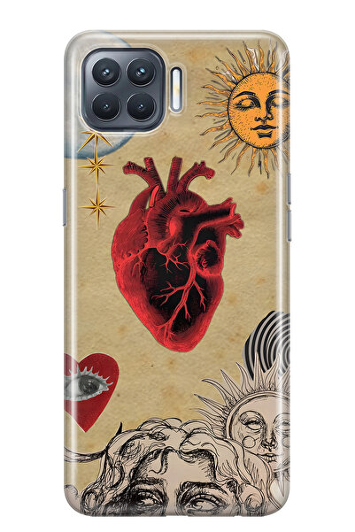 FLAMENKO حافظة هاتف شفافة متوافقة مع هاتف اوبو رينو 4 لايت من سولار آند هارت ...