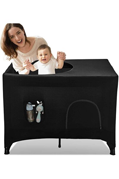 Arabest Crib Canopy Cover for Pack and Play, Stretchy Netting Cover for Indoo...