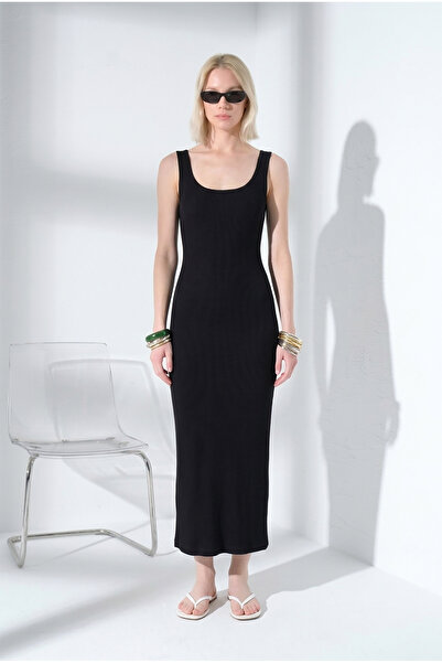 Domoda Плетена рокля „Soft Touch Premium“ с широки презрамки и дължина до кол...