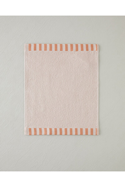 English Home Stripe Edge Pamuk El Havlusu 30x40 cm Pudra